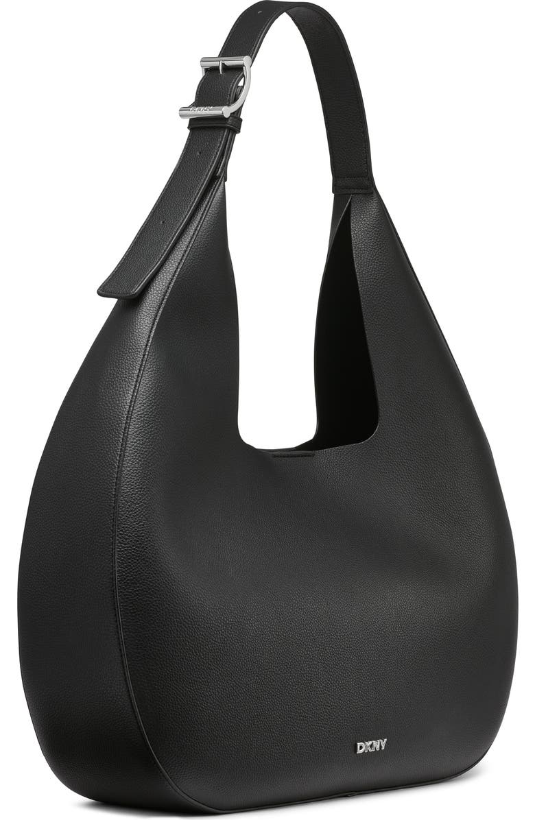 DKNY Camila Large Hobo, Alternate, color, Black/Silver