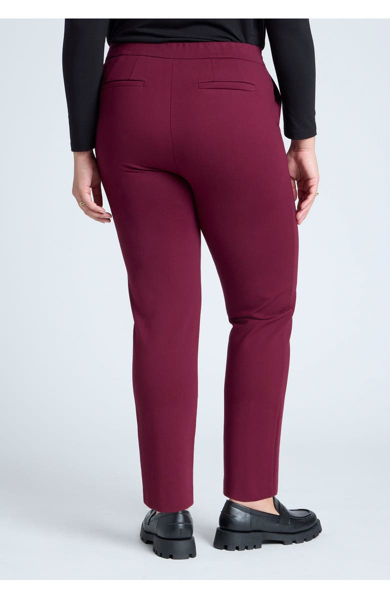 ELOQUII The Ultimate Stretch Slim Leg Pant, Alternate, color, Black