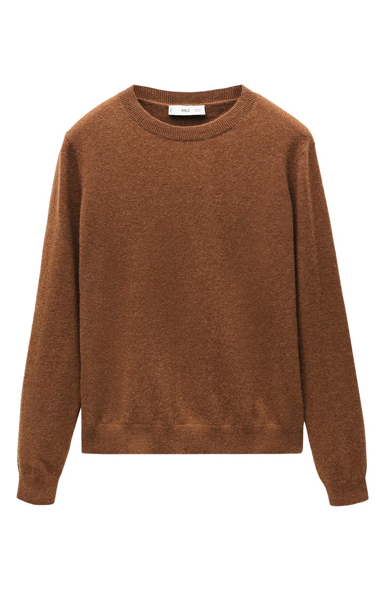 MANGO Cashmere Sweater, Alternate, color, Tobacco Brown