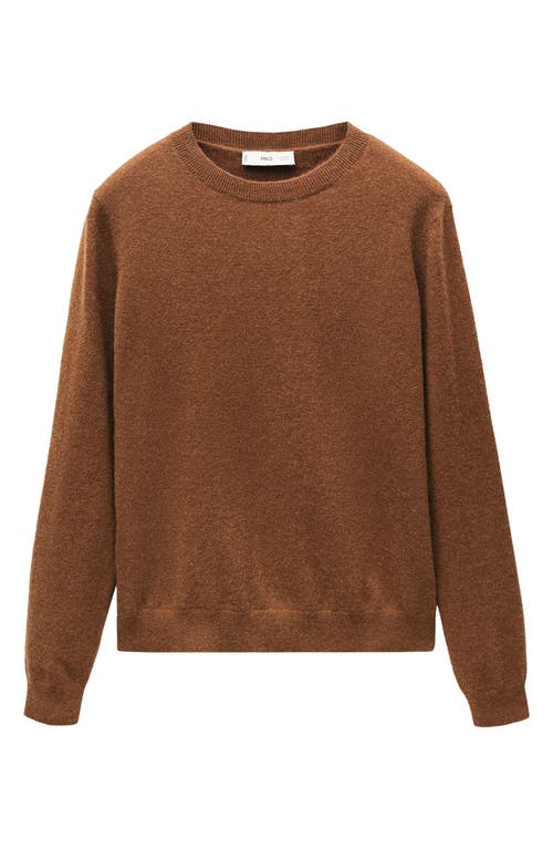 Mango Cashmere Sweater In Tobacco Brown