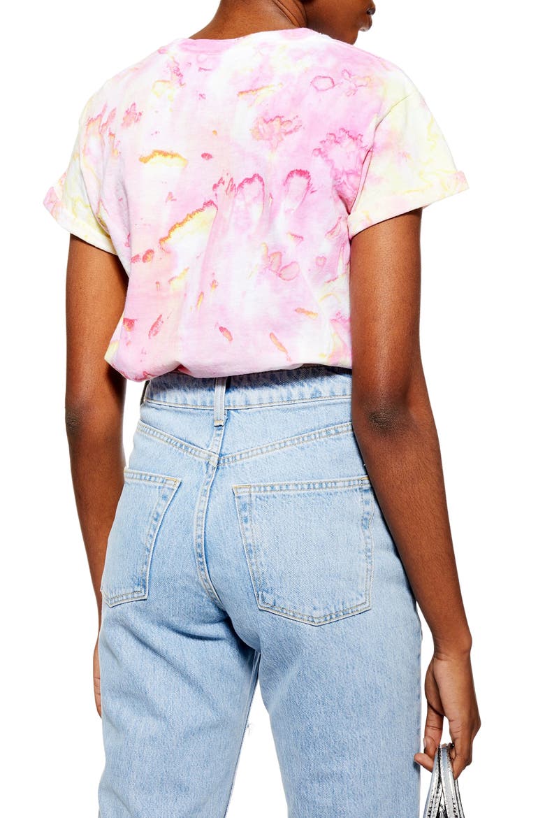Tie Dye Tee, Alternate, color, PINK