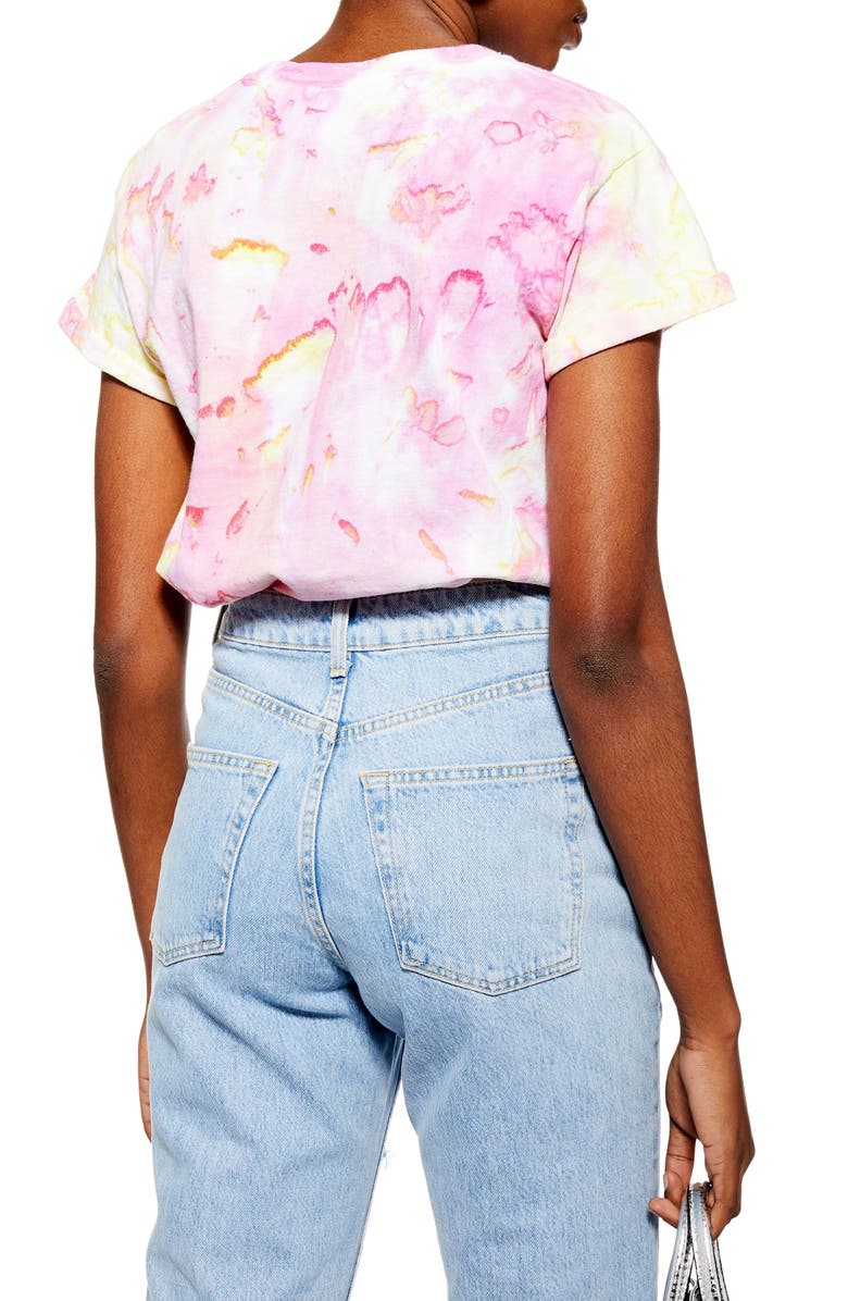 Topshop Tie Dye Tee, Alternate, color, 