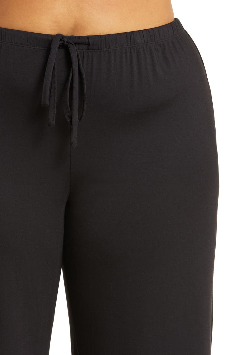 Nordstrom Moonlight Eco Crop Pajamas, Alternate, color, Black