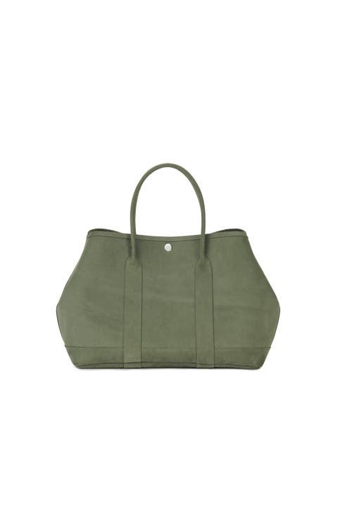 Audrey Velvet Leather Tote Bag