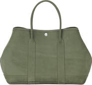 Ezra Arthur Audrey Velvet Leather Tote Bag