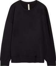 Zella Ultrasoft Boxy Knit Crew Sweatshirt