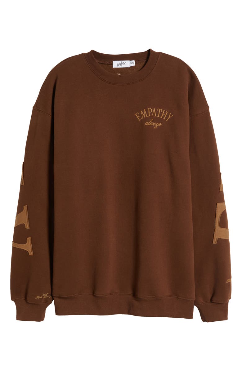 THE MAYFAIR GROUP Empathy Always Appliqué Graphic Sweatshirt, Alternate, color, 
