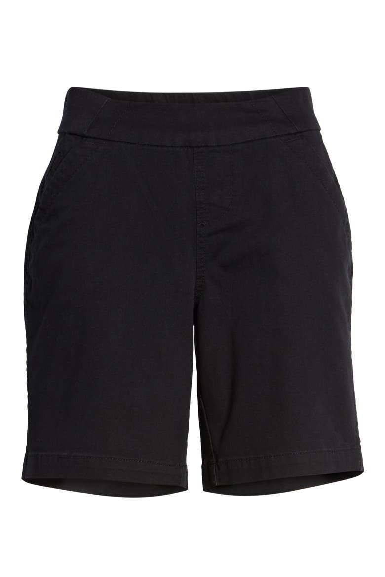 Jeans Gracie Stretch Cotton Shorts, Alternate, color, BLACK