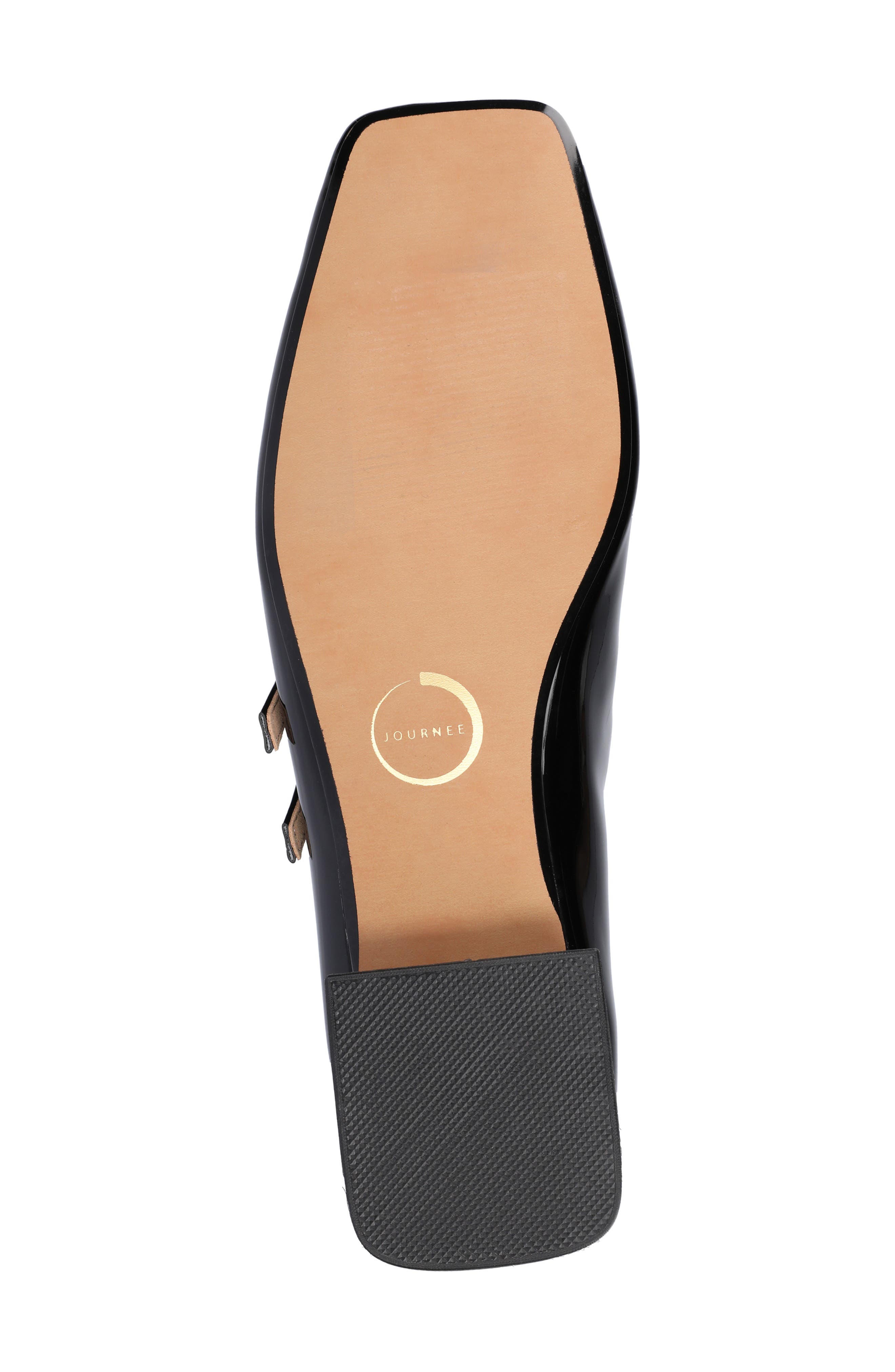 Journee Collection Gredah Mary Jane Pump, Alternate, color, Black Patent