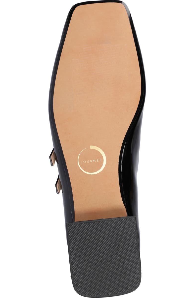 Journee Collection Gredah Mary Jane Pump, Alternate, color, Black Patent