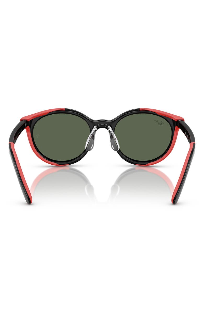 Ray-Ban Kids' 47mm Phantos Clip-On Frames, Alternate, color, Black/ Red