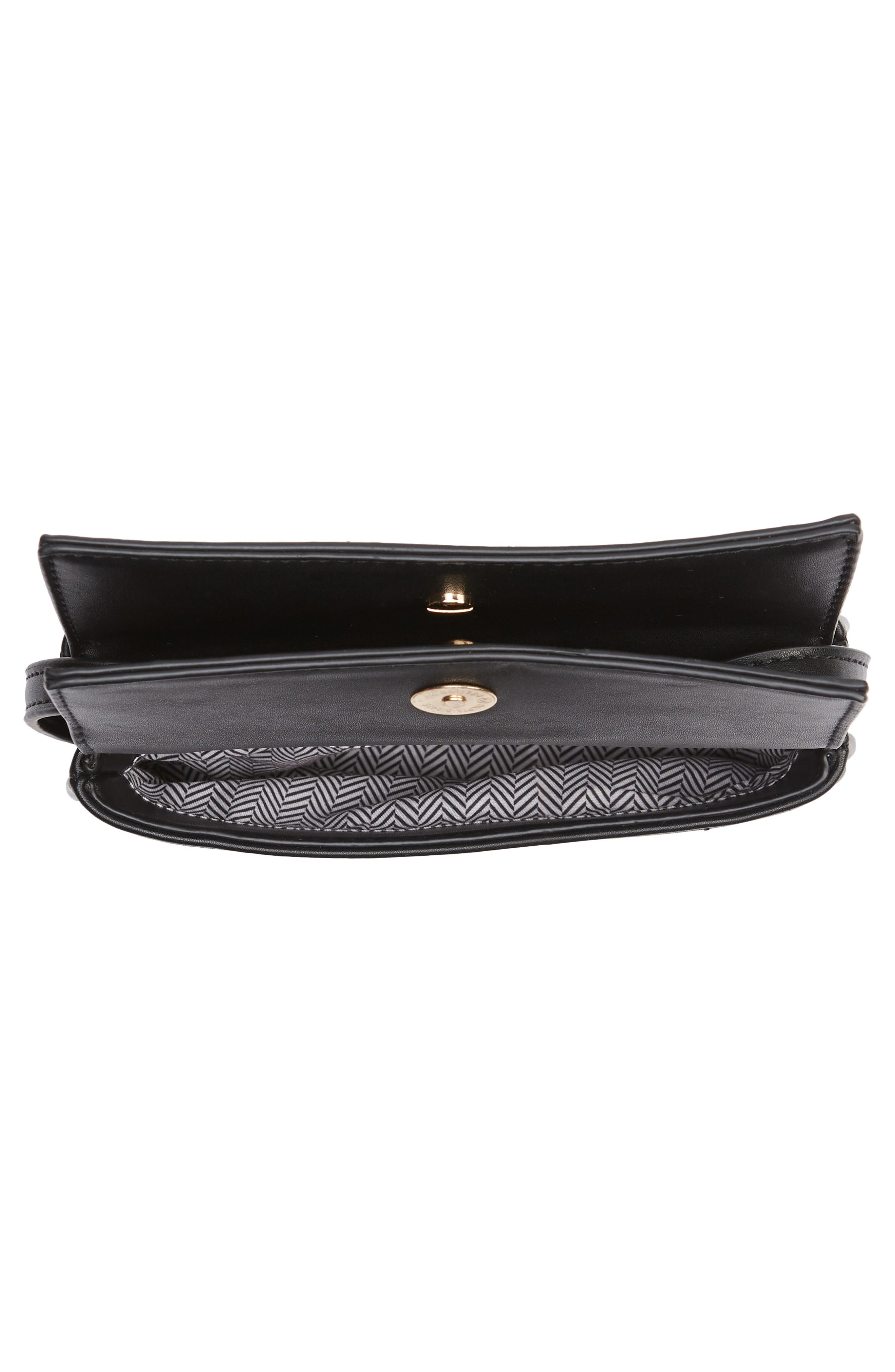 Mali + Lili Double Flap Vegan Leather Crossbody Bag, Alternate, color, 