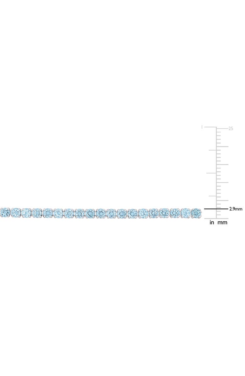 Julianna B. Blue Topaz Tennis Bracelet in Sterling Silver, Alternate, color, Sky-Blue Topaz