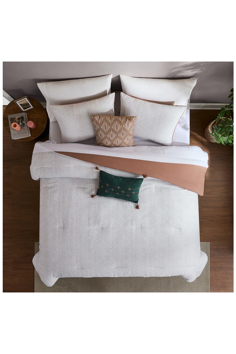 Marcy 5-Piece Comforter Set, Alternate, color, HEATHERED LIGHT GRAY