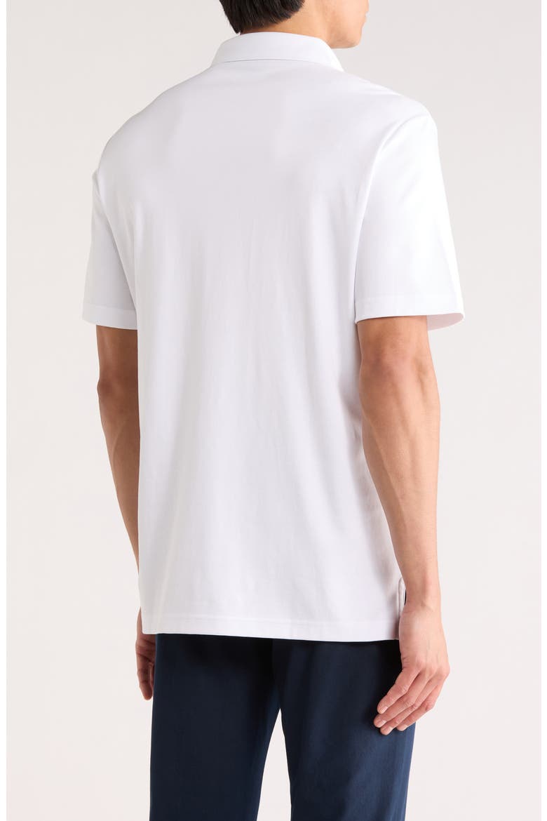 Cotton Polo, Alternate, color, WHITE