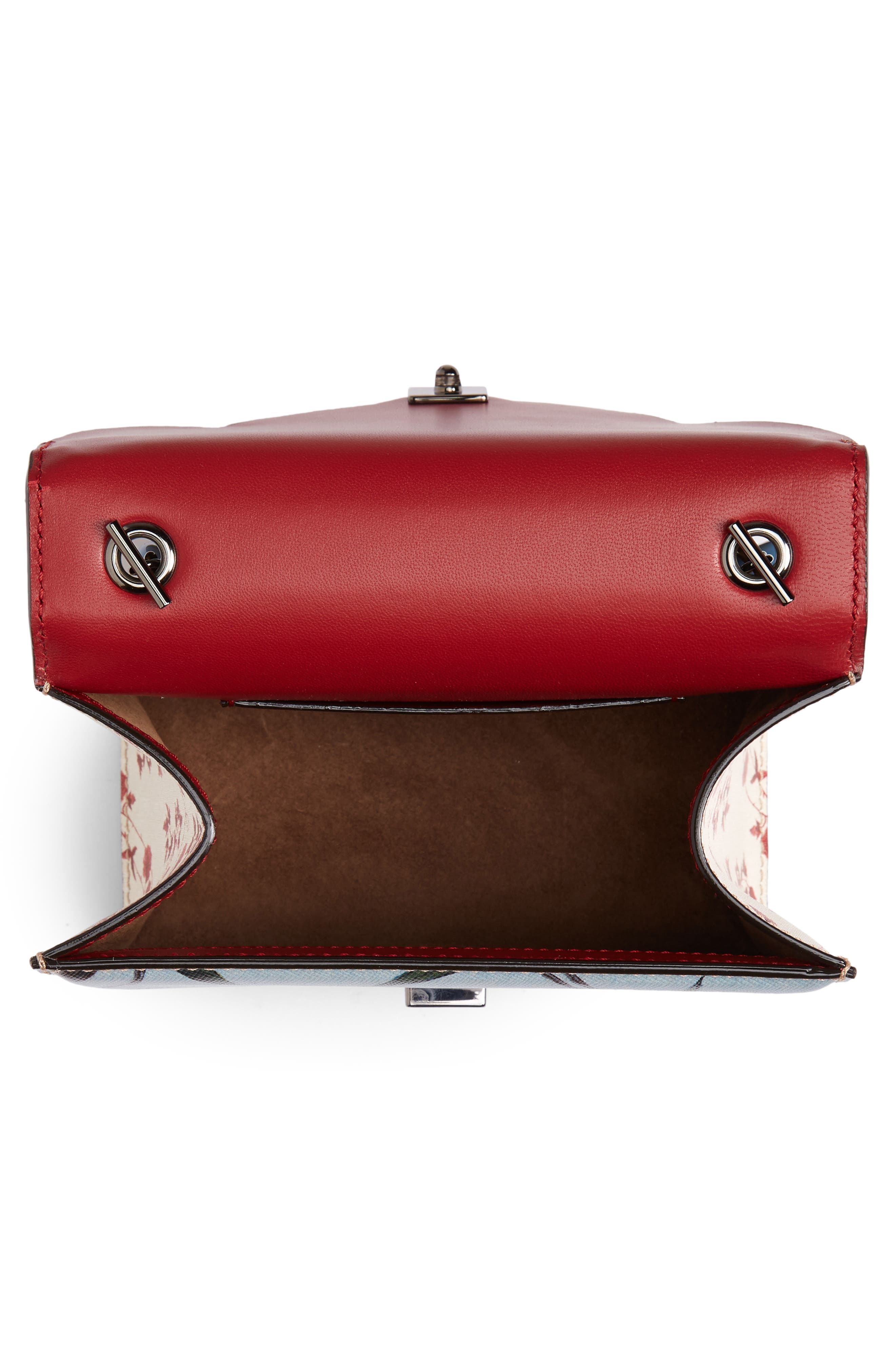 Oscar de la Renta Mini Leather Bag, Alternate, color, 