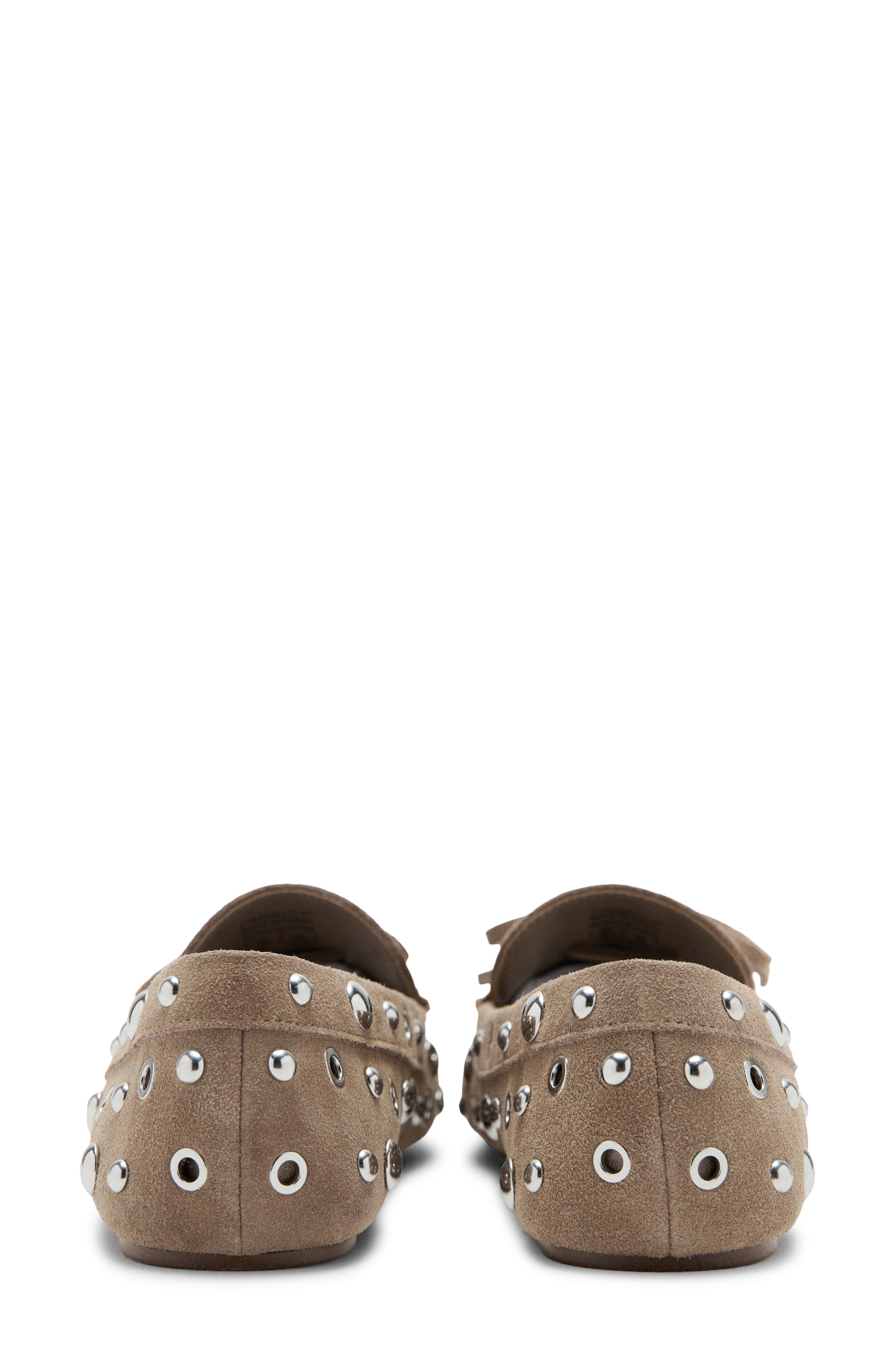MANGO Eyelet Loafer, Alternate, color, Sand