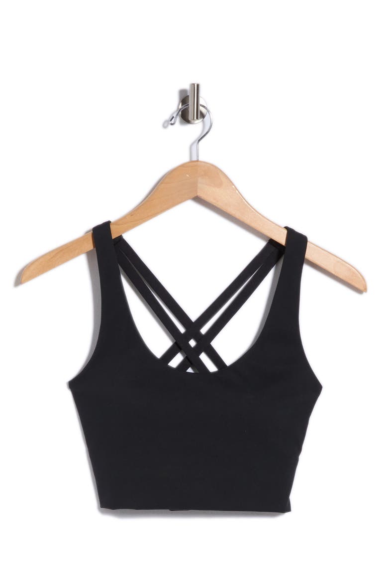 Rosalind Medium Impact Sports Bra, Alternate, color, BLACK