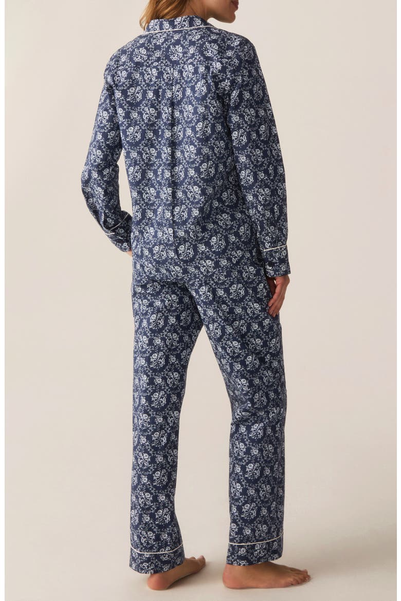 Cotton Poplin Pajama Set, Alternate, color, NAVY