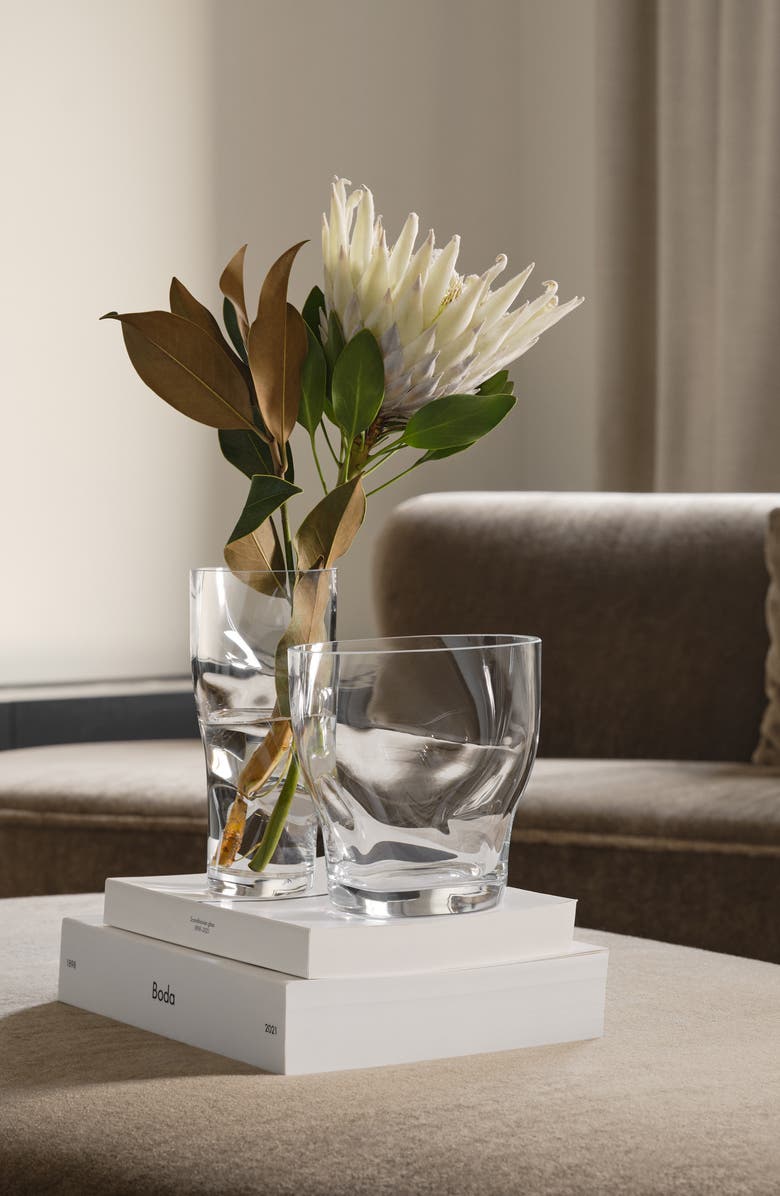 Orrefors Squeeze Small Vase, Alternate, color, Clear