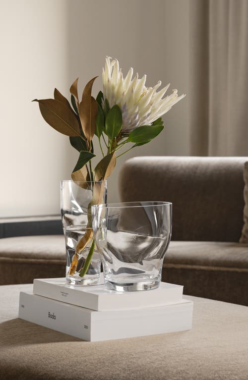 Orrefors Squeeze Small Vase In Clear