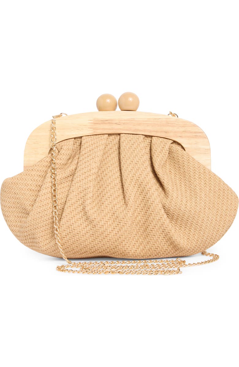 Dolce Vita Alexi Straw Clutch, Alternate, color, Natural