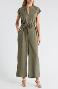 Ellen Tracy Crinkle Jumpsuit