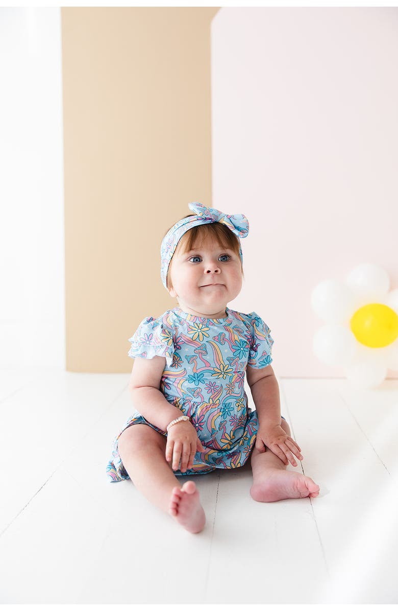 Charlie Lou Baby<sup>®</sup> Baby Girl's Groovy Fall After All Twirl Dress, Alternate, color, Blue