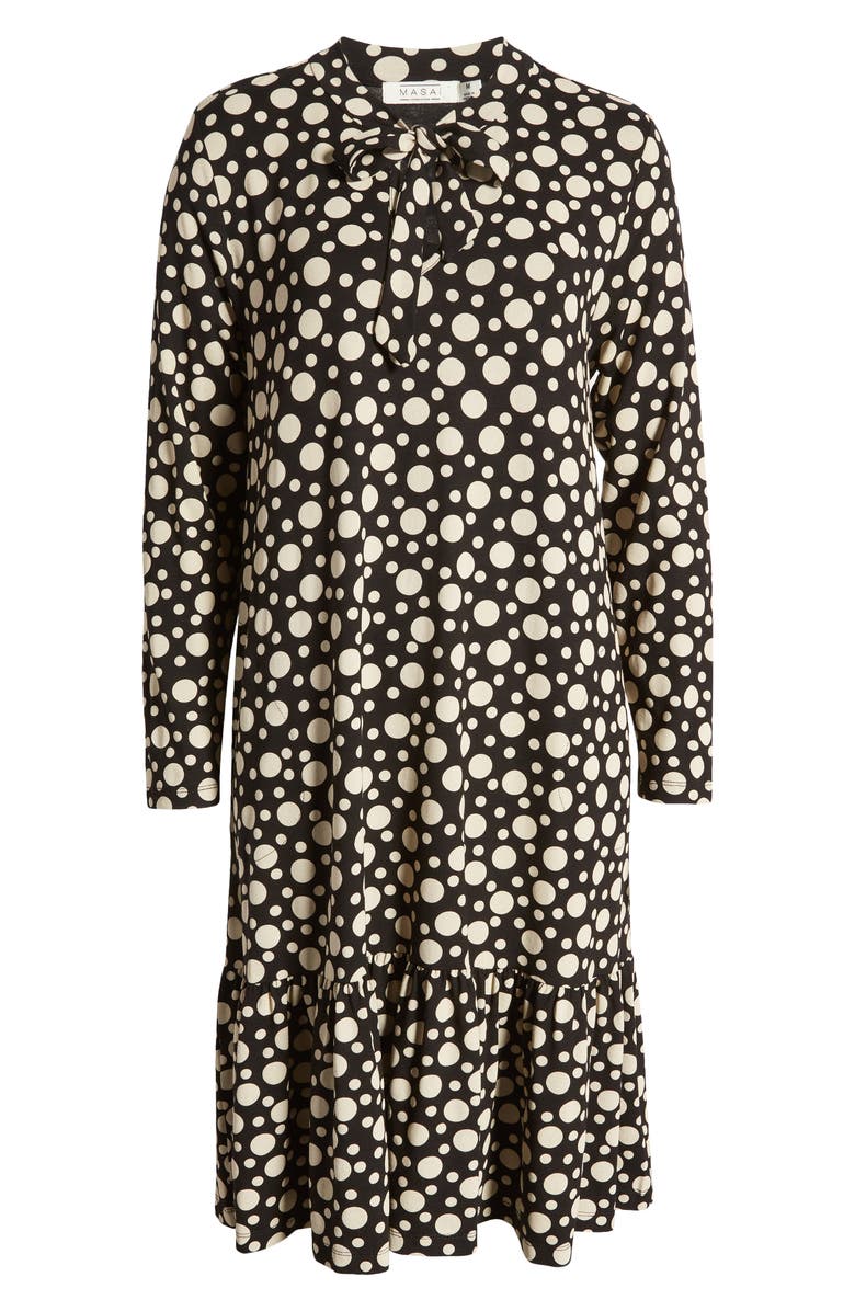 Masai Copenhagen Manoelia Polka Dot Long Sleeve Dress, Alternate, color, 