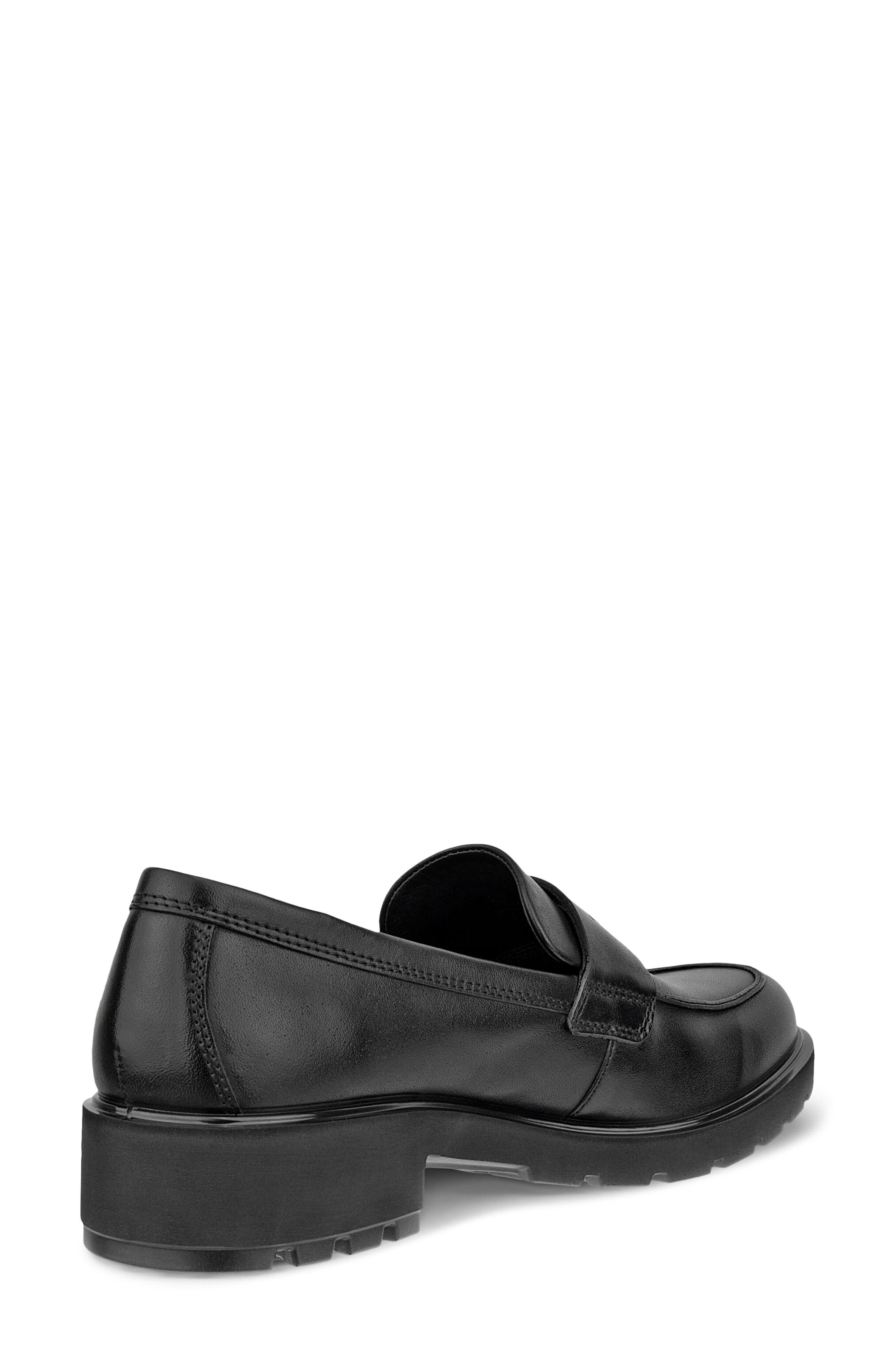 ECCO Metropole Vienna Penny Loafer, Alternate, color, Black Leather