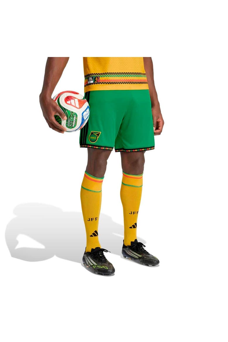 Men's adidas Green Jamaica National Team Replica Shorts, Main, color, Green