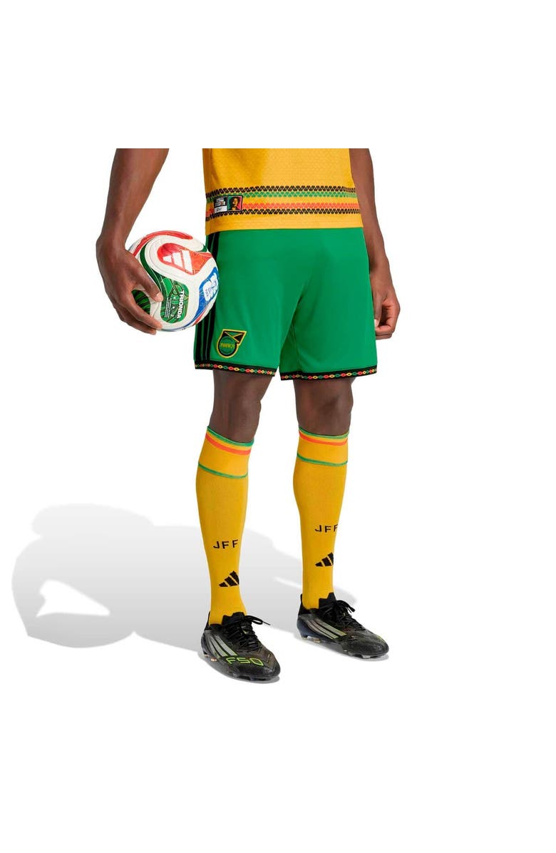 adidas Men's adidas Green Jamaica National Team Replica Shorts, Main, color, Green