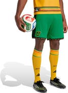 adidas Men's adidas Green Jamaica National Team Replica Shorts