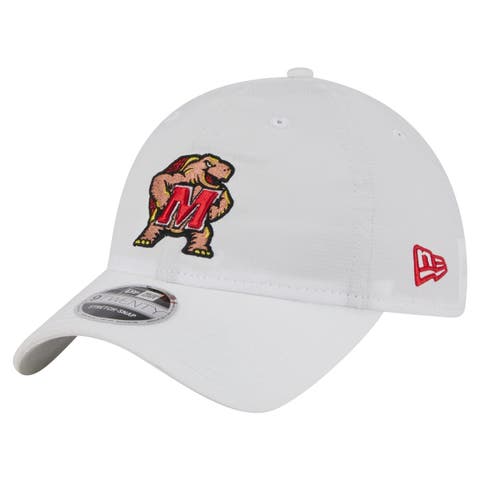 Men's New Era White Maryland Terrapins Active Ripstop 9TWENTY Adjustable Hat