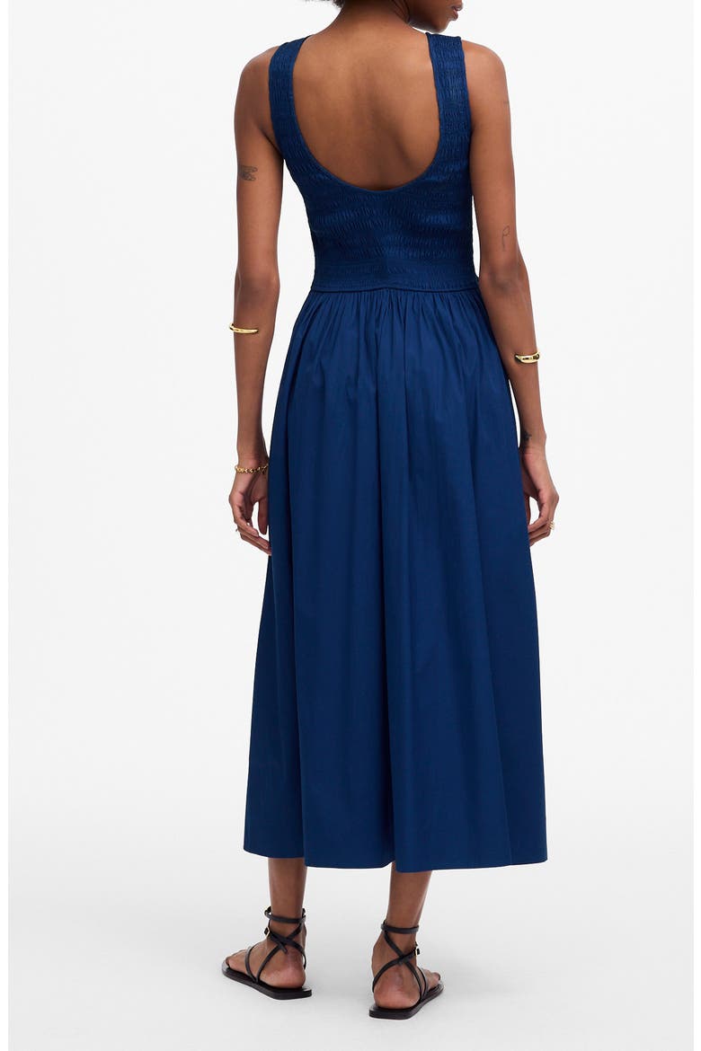 the melody scoopback smocked midi dress Melody Scoopback Smocked Midi Sundress (Women)