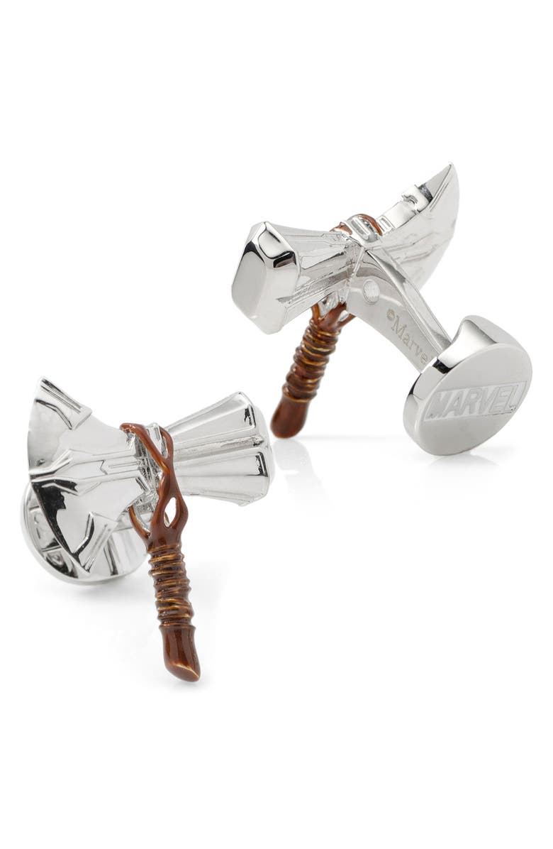 Cufflinks, Inc. 3D Stormbreaker Cuff Links, Alternate, color, Silver