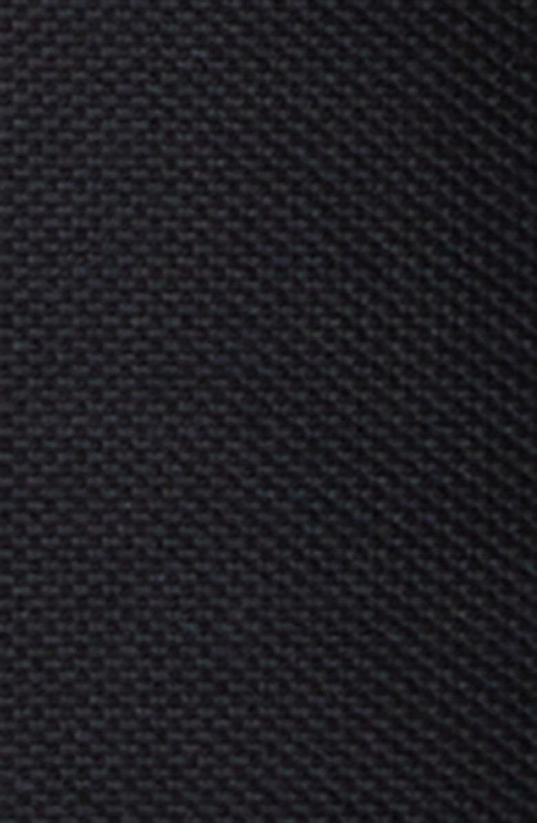 Burberry Evan Check Collar Cotton Piqué Polo, Alternate, color, Black