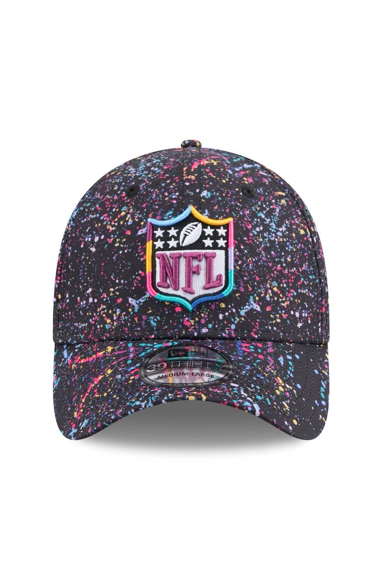 New Era Men's New Era  Black Shield Logo 2025 NFL Crucial Catch 39THIRTY Flex Hat, Alternate, color, Black