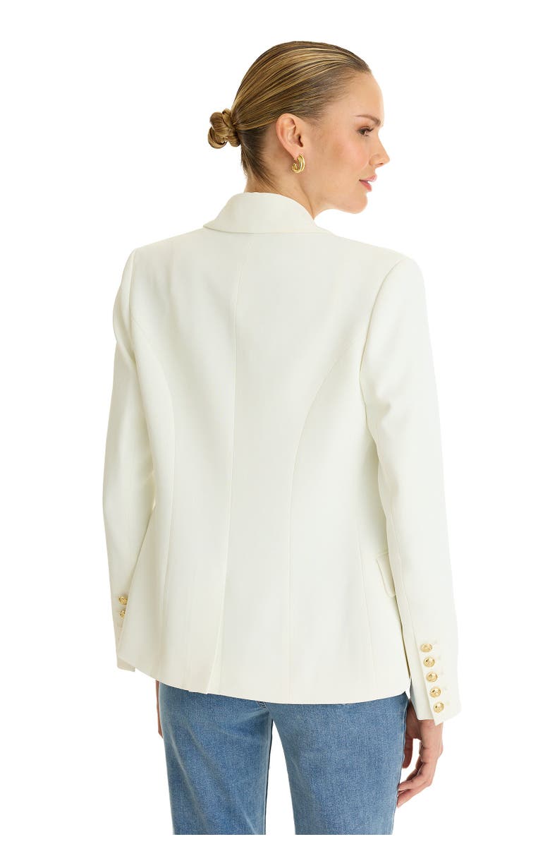 The Noli Shop Sasha Double Breasted Blazer, Alternate, color, White
