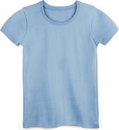 Mightly Organic Cotton Short Sleeve Ribbed Scoop Neck Tee