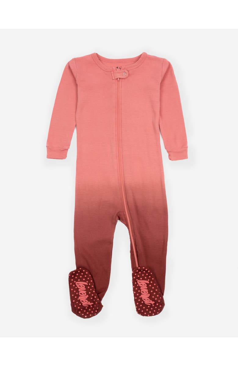 Leveret Footed Tie Dye Cotton Matching Family Pajamas, Main, color, Tie Dye Pink