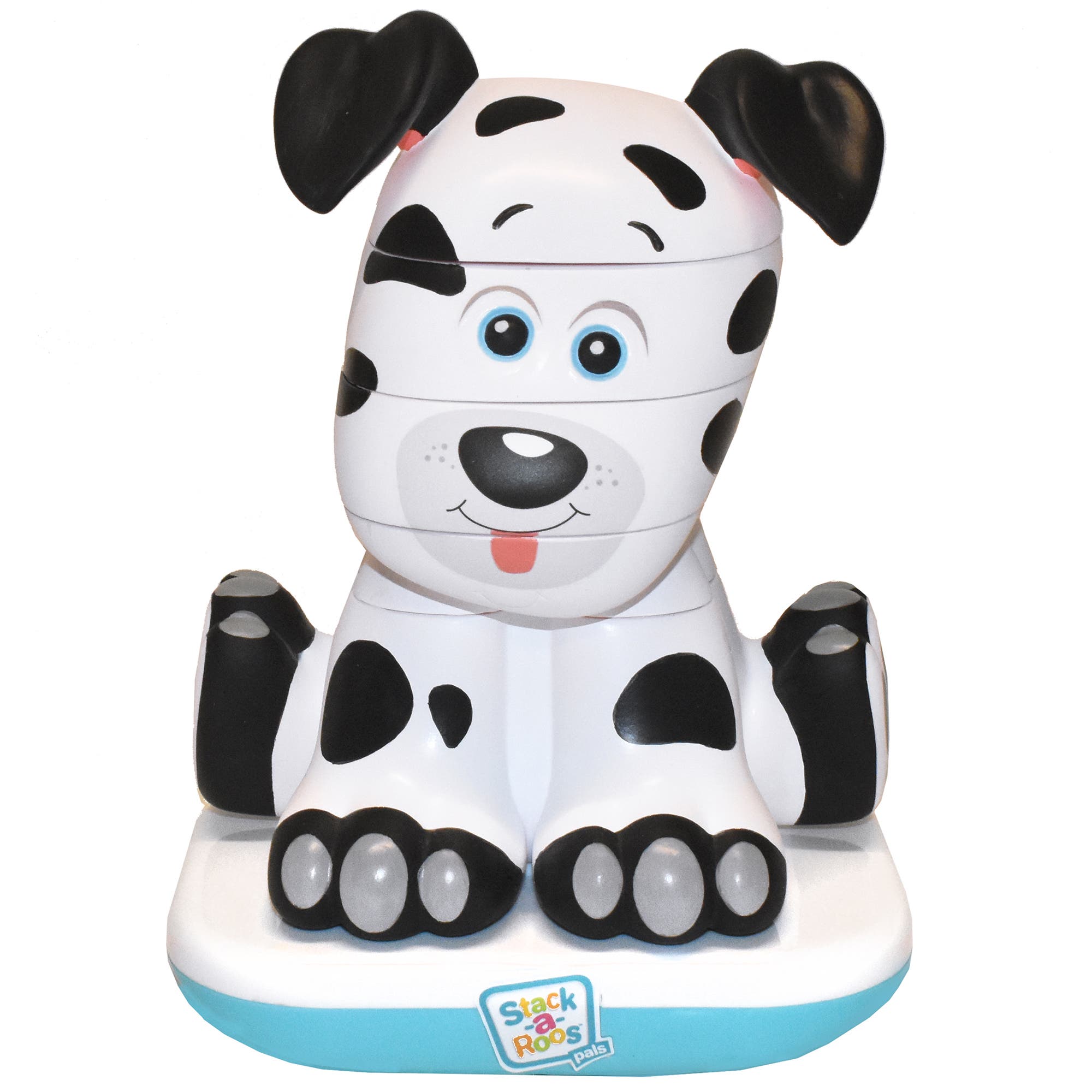 Stack-a-Roos Stackaroos Pals Dalmatian Puppy 5Pc Stacking Tower, Lights & Sounds, Stem in Multicolored 
