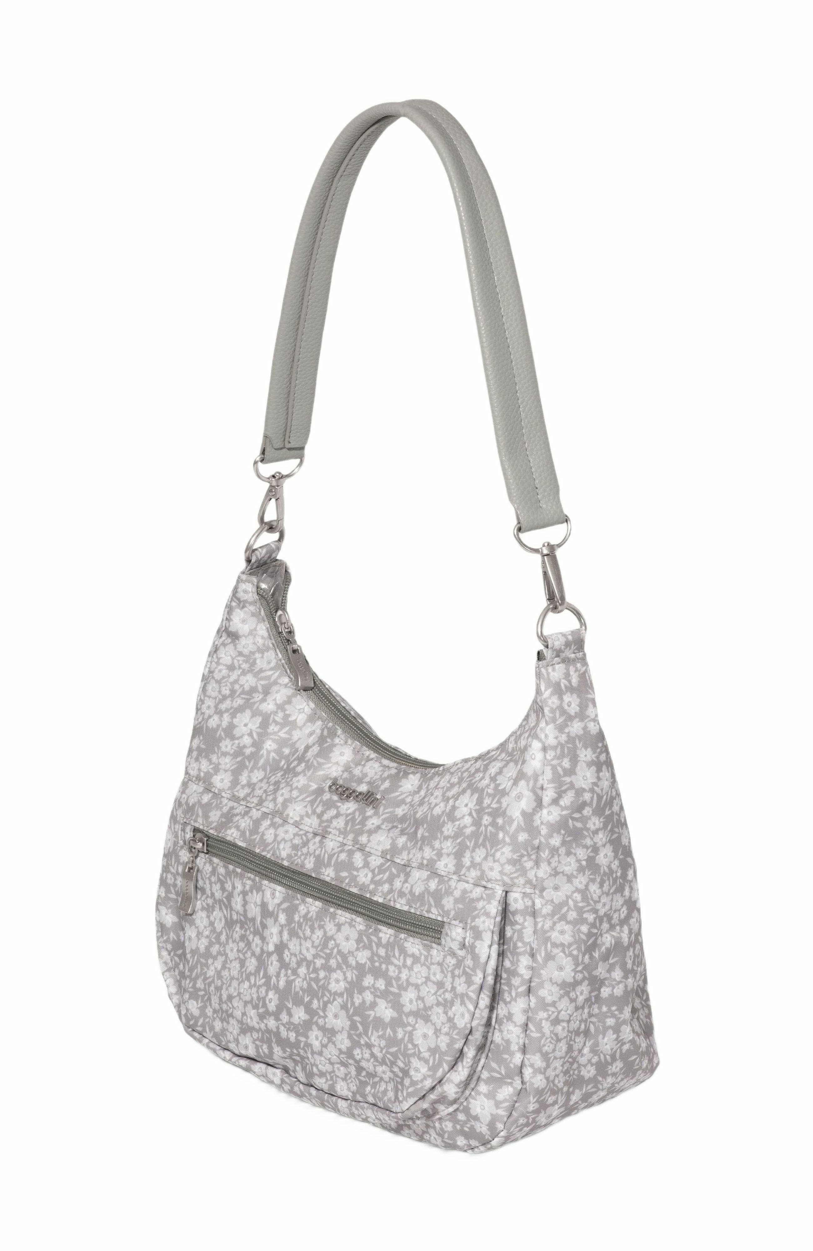 Modern Pocket Half Moon Shoulder Bag, Alternate, color, LIGHT GREY PETAL