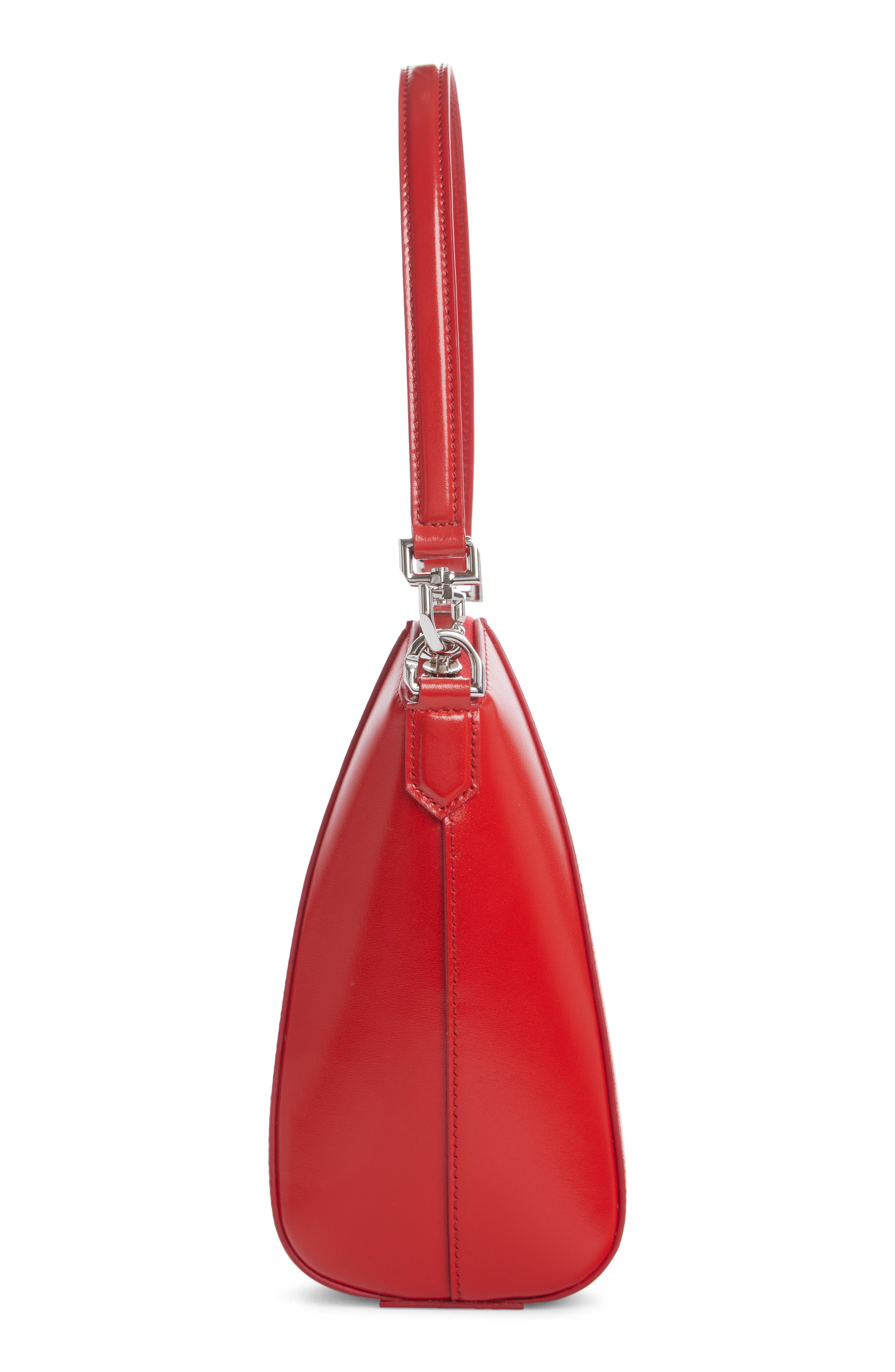 Antigona Mini Vertical Leather Crossbody Bag, Alternate, color, RED