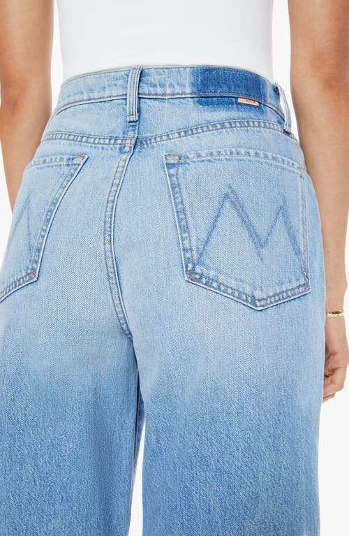 Mother The Ditcher Crop Straight Leg Jeans In Blue