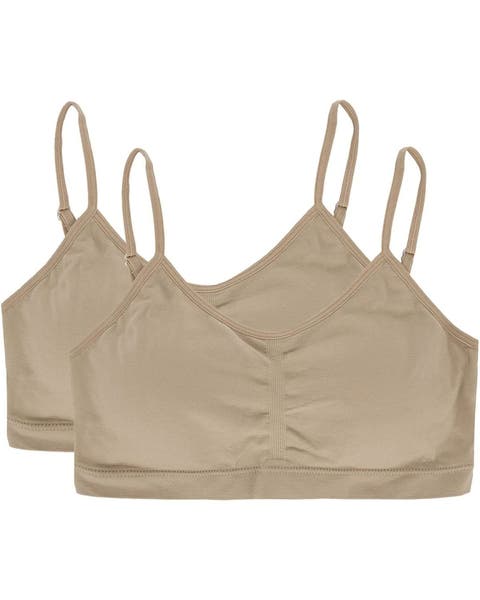 2 Pair Pack Gathered Front Cup Training Bra