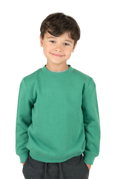 Kids Pullover Sweatshirt, Long Sleeve, Solid Colors