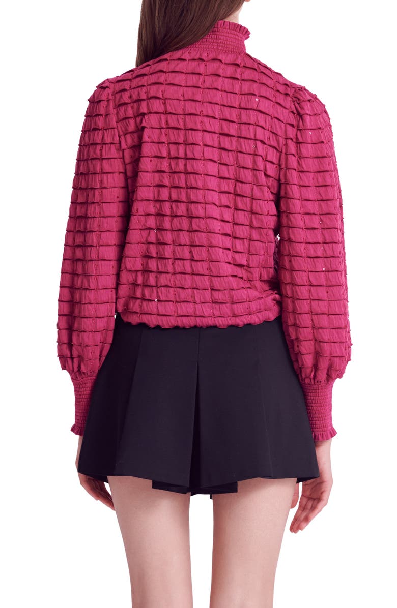 English Factory Tiered Ruffle Jersey Top, Alternate, color, Berry