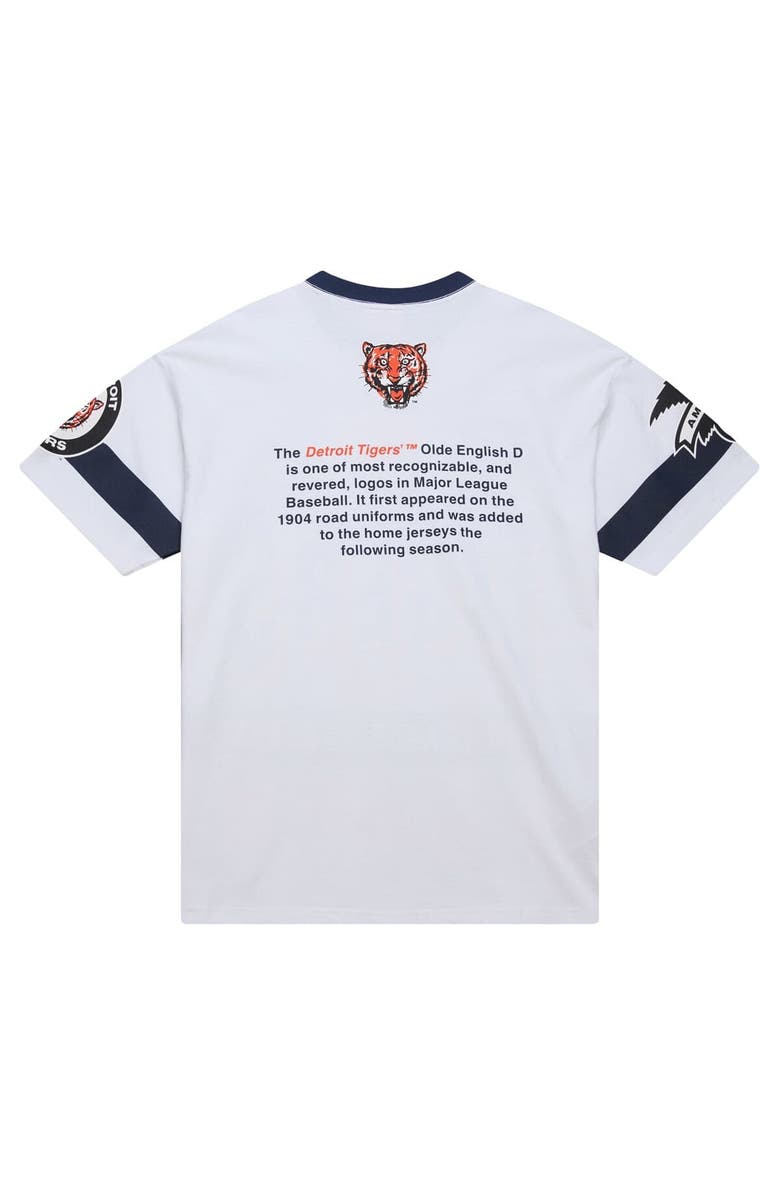 Mitchell & Ness Men's Mitchell & Ness White Detroit Tigers Cooperstown Collection Team Origins Premium T-Shirt, Alternate, color,
