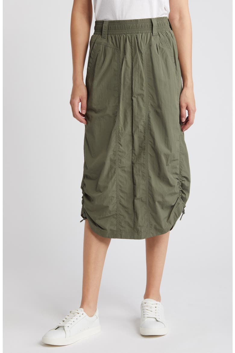 Skyrise Pull-On Utility Skirt (Nordstrom Exclusive), Main, color, LILY PAD